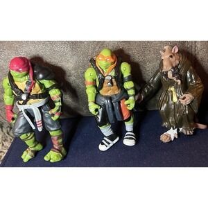 2015‎ Teenage Mutant Ninja Turtles TMNT RAPHAEL MICHELANGELO SPLINTER 5" Figures